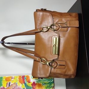 Coach Tan Leather Satchel